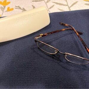 Anne Klein Brown and Gold Glasses